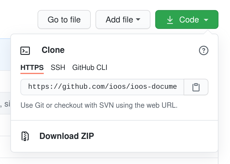 GitHub clone example image