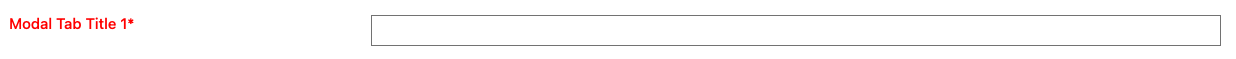 Modal Tab Title